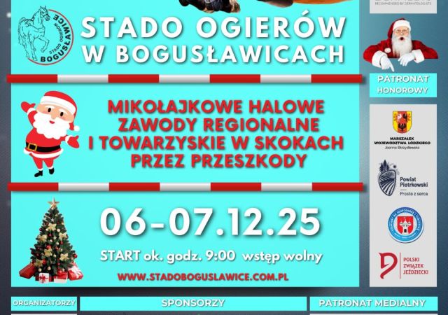 6-7.12.25 MIKOŁJKI 2026 / Mikołajkowe Halowe Zawody Regionalne i Towarzyskie w Skokach Przez Przeszkody