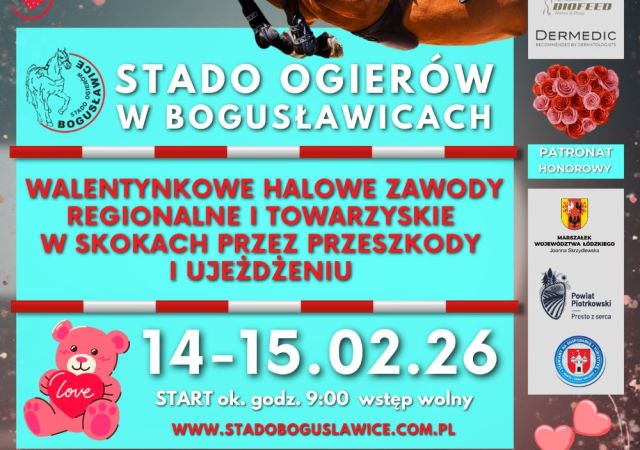 14-15.02.25 WALENTYNKOWE HALOWE ZAWODY REGIONALNE I TOWARZYSKIE W SKOKACH PRZEZ PRZESZKODY