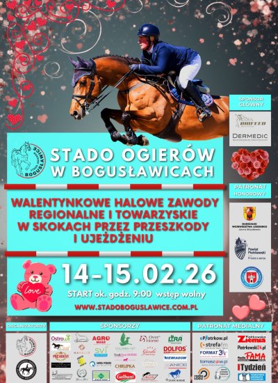 14-15.02.25 WALENTYNKOWE HALOWE ZAWODY REGIONALNE I TOWARZYSKIE W SKOKACH PRZEZ PRZESZKODY