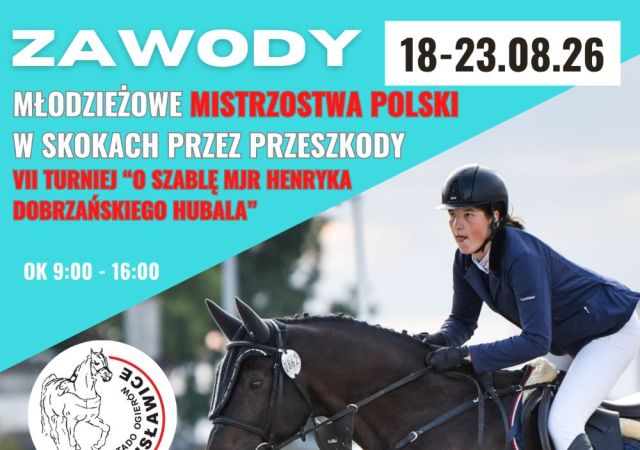 18-23.08.26 MŁODZIEŻOWE MISTRZOSTWA POLSKI W SKOKACH PRZEZ PRZESZKODY