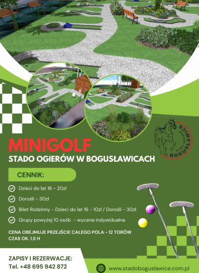Minigolf - Stado Ogierów w Bogusławicach