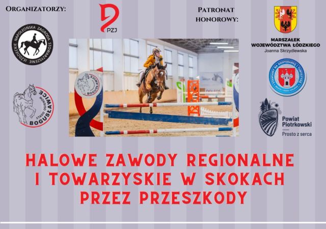 12-13.09.24 Halowe Zawody Regionalne i Towarzyskie w Skokach przez Przeszkody