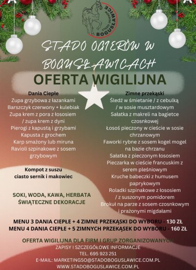 Imprezy i Spotkania Wigilijne 2025