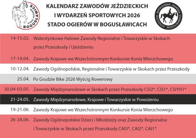 Kalendarz Jeździecki 2026