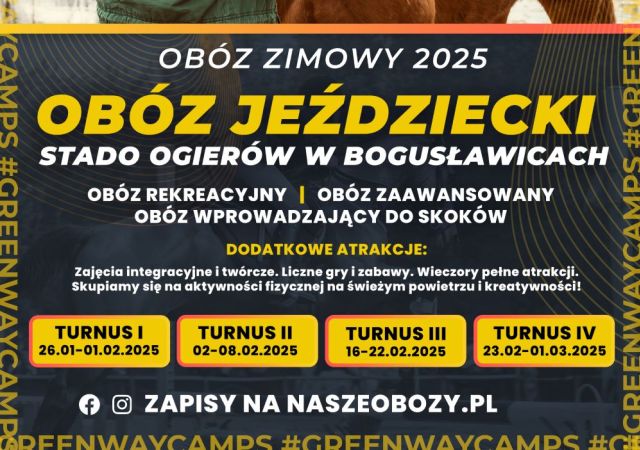 Zimowe Obozy jeździeckie 2025