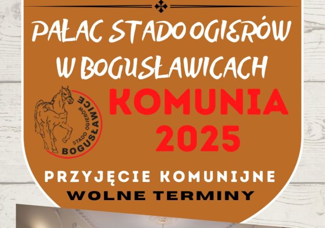 Komunia 2025 - Wolne terminy