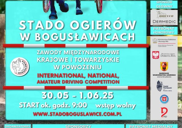 30.05-01.06.25 Zawody Międzynarodowe, Krajowe i Towarzyskie w Powożeniu
